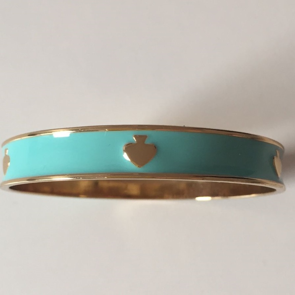 Kate Spade Gold and Aqua Bangle